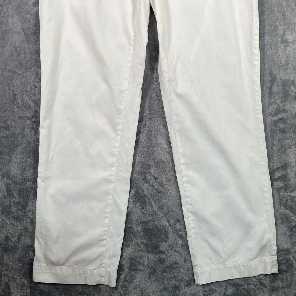 Polo Ralph Lauren Prospect Pants Mens 38x34 (36x33) White Chino Cotton Straight